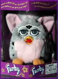 The Original Pink & Grey Tuxedo Furby